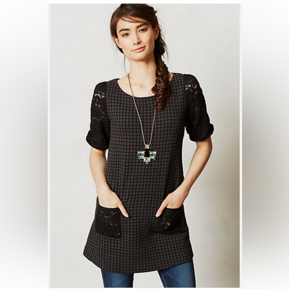 Anthropologie Tops - Anthropologie Postmark Staccato tunic mini dress. Size XS.